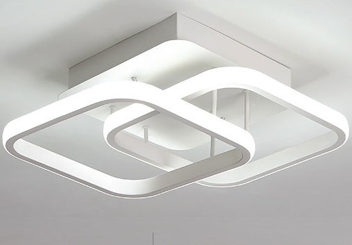 Lampade da soffitto a cerchio bianco per soggiorno Lampada da soffitto a sospensione Lampada da soffitto per camera da letto Lampada da soffitto a led Lampada da soffitto moderna
