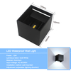 Stile industriale 12W AC85-265V Impermeabile IP65 Fascio regolabile Lampada da parete a LED per esterni in alluminio