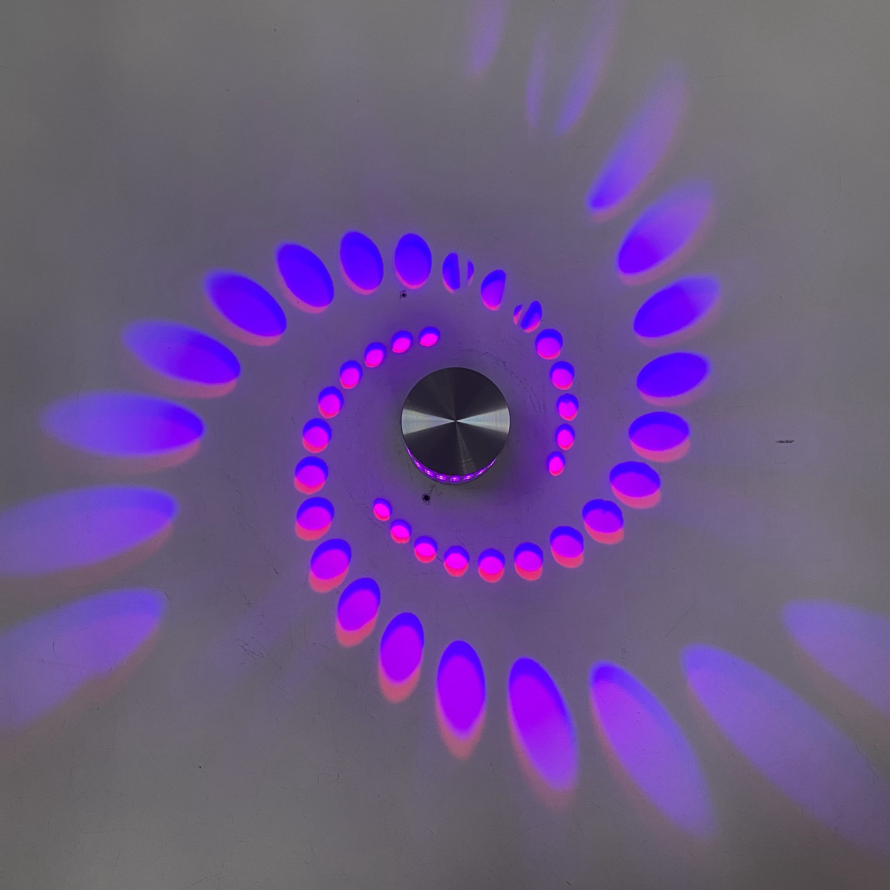 Semplice cerchio sfondo Decorazione Lampade Moderne LED RGB Applique da parete Soggiorno Camera da letto Comodino Corridoio Corridoio Illuminazione interna