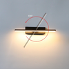 Lampade da parete moderne a LED 330 Comodino camera da letto girevole 6W AC85V-265V Applique da parete Lampada nera Corridoio Illuminazione per interni