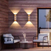 Modern Mount Exterior Decor Lusso esterno impermeabile per la camera da letto della camera da letto Hotel Light Sconce Lampada da parete a LED fissata al muro