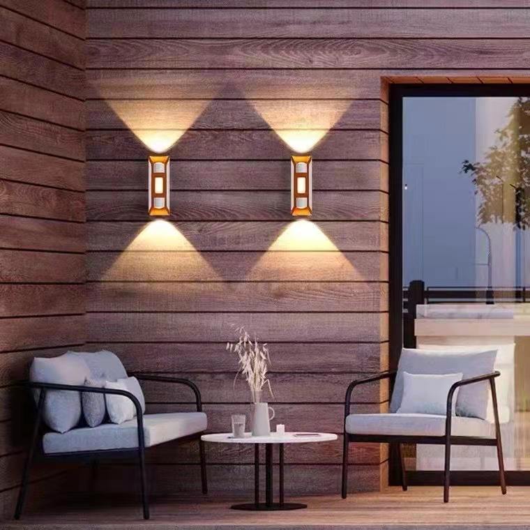Modern Mount Exterior Decor Lusso esterno impermeabile per la camera da letto della camera da letto Hotel Light Sconce Lampada da parete a LED fissata al muro