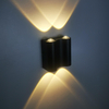 Lampada da parete a led in alluminio da esterno IP65 impermeabile Up Down applique da parete casa scala camera da letto comodino corridoio 4/6/8W 2 anni di garanzia