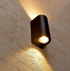 12W Art Deco Modern Wall Led Light Up Down Illuminazione per interni Applique da parete in alluminio Applique da parete a LED con telecomando Wandlamp