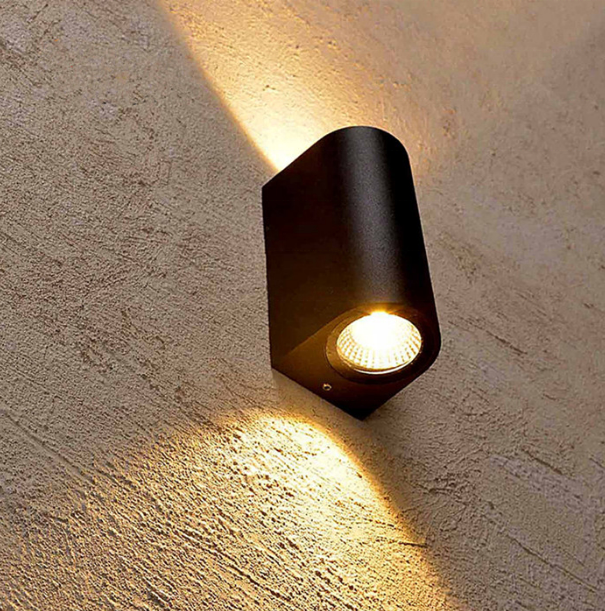 12W Art Deco Modern Wall Led Light Up Down Illuminazione per interni Applique da parete in alluminio Applique da parete a LED con telecomando Wandlamp