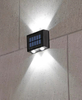 4LED su e giù applique da parete solare decorazione esterna giardino cortile applique da parete casa impermeabile luce solare giardino