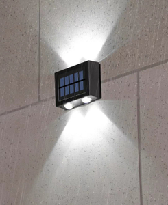 4LED su e giù applique da parete solare decorazione esterna giardino cortile applique da parete casa impermeabile luce solare giardino