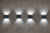 4LED su e giù applique da parete solare decorazione esterna giardino cortile applique da parete casa impermeabile luce solare giardino