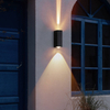 6W Black Beam Lampada da parete moderna Illuminazione per esterni Lampada a LED impermeabile per interni Soggiorno Corridoio Parco Paesaggio Luce da giardino