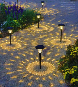 Luce solare da giardino Lampada ad energia solare Illuminazione paesaggistica Impermeabile IP65 Percorso Cortile Decorazione prato LED per esterni