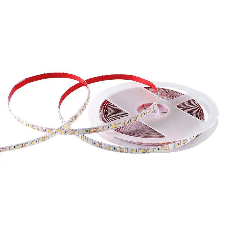 Luce COB con striscia di luce morbida autoadesiva a bassa pressione 12V 24V 2835 linea flessibile magica striscia di luce ad acqua a led bicolore