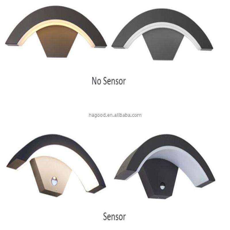 Lampada da giardino per esterni 18W Lampada da parete impermeabile per esterni IP65 Illuminazione a LED Lampada da parete in alluminio Luce di corridoio di vendita calda