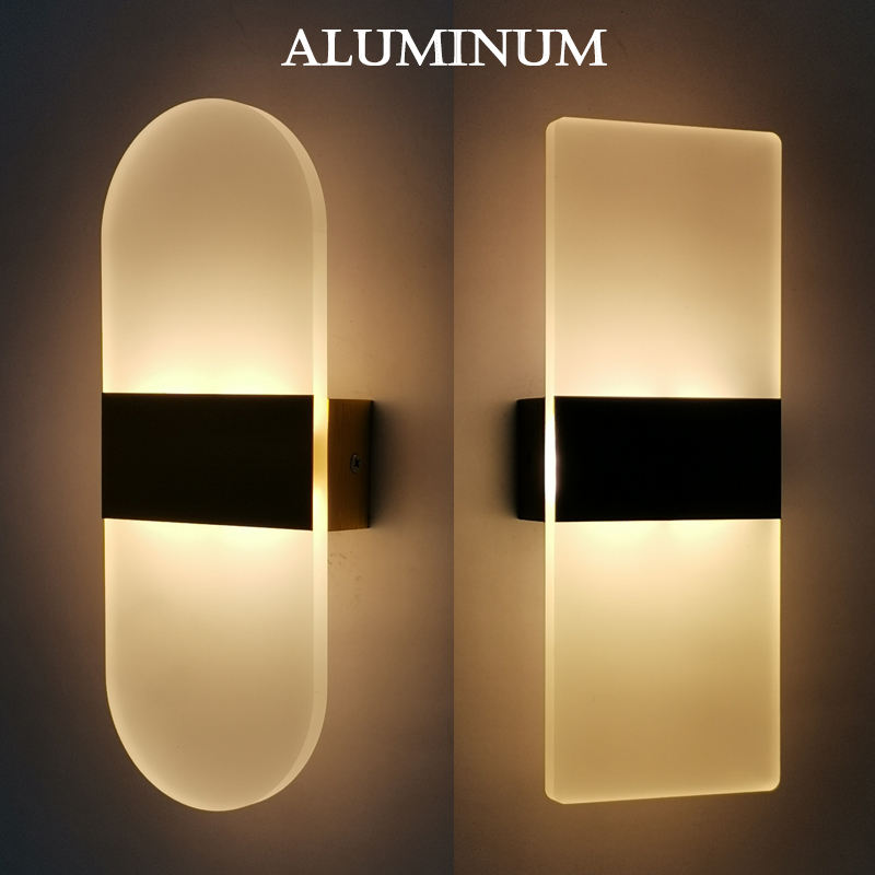 Lampada da parete in acrilico 6W Lampada da parete per interni Lampada da parete in acrilico Led Rgb con BOM / Servizio one-stop Lampada da parete a LED Marchio laser personalizzato Lampada acrilica personalizzata Merci