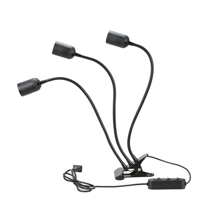 Lampadina a clip a LED transfrontaliera Portalampada a testa singola a doppia testa Portalampada a tre teste E27 Portalampada universale con clip