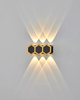 Lampade da parete a LED Led a nido d'ape su e giù Lampada a LED Stile di illuminazione Applique da esterno moderne