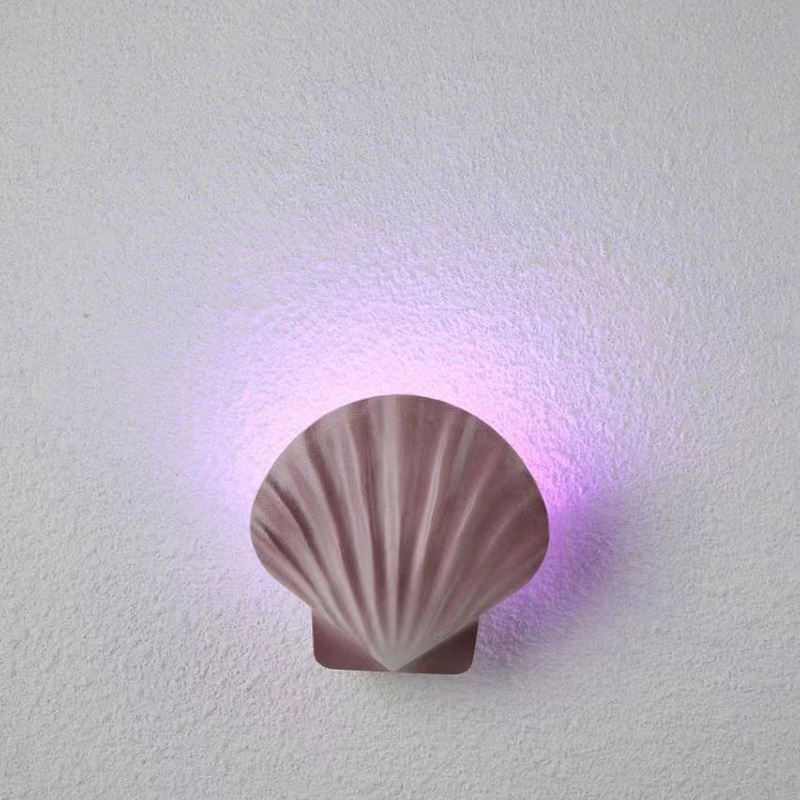 5W NUOVA lampada impermeabile LED applique moderna applique da parete a led per esterni luce interna loft lampada a conchiglia da giardino colore chiaro RGB