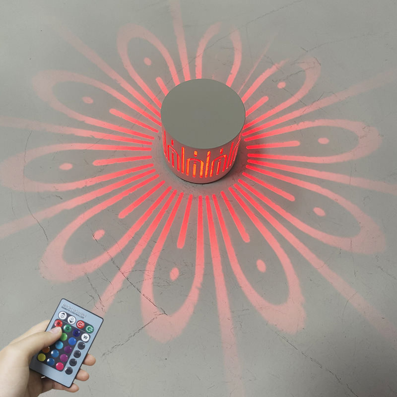 Applique da parete a LED a forma di fiore rotondo nordico Lampada da parete per illuminazione interna per camera da letto Comodino Corridoio Decorazioni per la casa