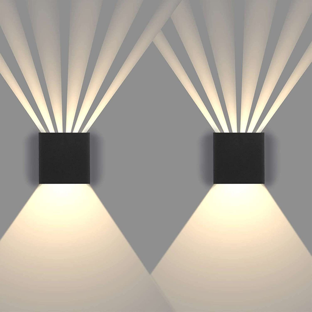 Lampada da parete a LED da 6W Lampada da parete da giardino IP65 Lampada da esterno impermeabile Apparecchio per la decorazione della casa Illuminazione Corridoio Corridoio Luce