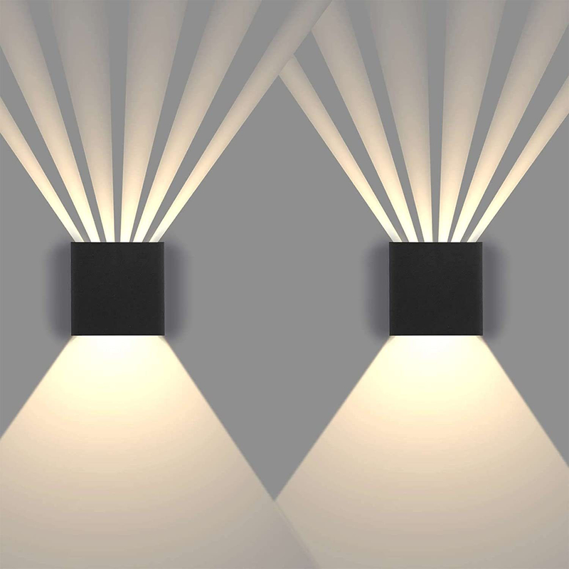 Lampada da parete a LED da 6W Lampada da parete da giardino IP65 Lampada da esterno impermeabile Apparecchio per la decorazione della casa Illuminazione Corridoio Corridoio Luce
