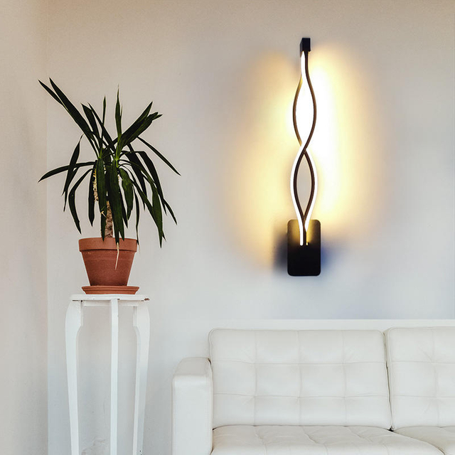 24W 2.4G dimmerazione continua applique da parete regolate in continuo con lampada da parete per scale con telecomando lampada da parete per interni
