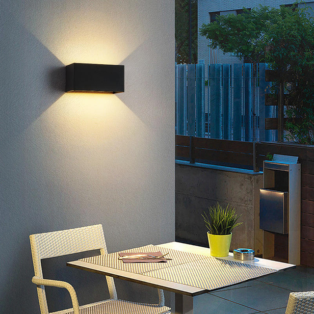 lampada da parete per esterni per esterni quadrata esterna impermeabile ip65 decorativa all'ingrosso montata su superficie
