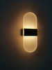 Lampada da parete ovale da 6W Lampada da parete in acrilico Lampada da parete rettangolare Applique da parete a LED AC85-265V Luci rotonde in alluminio per interni Lampada da parete per soggiorno Camera da letto Illuminazione ristorante dell'hotel