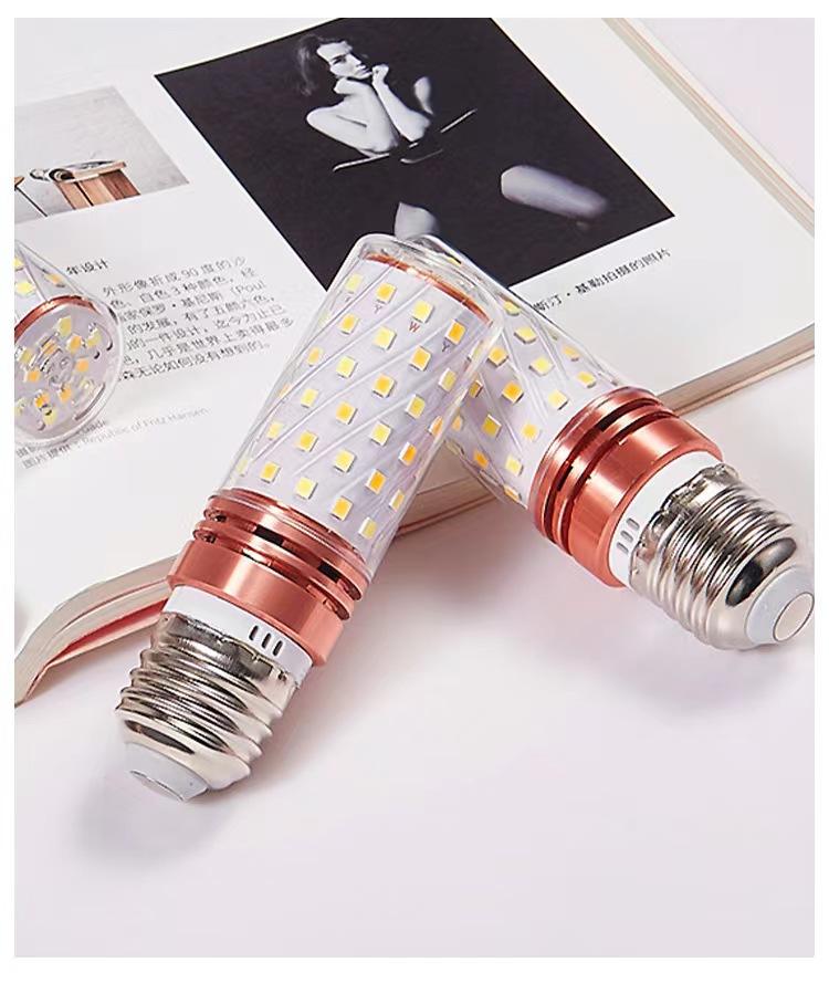 7W LED E14 E27 lampadina tricolore temperatura mais lampadina 12W 16W 18W lampadina lampadario per applique da parete per interni