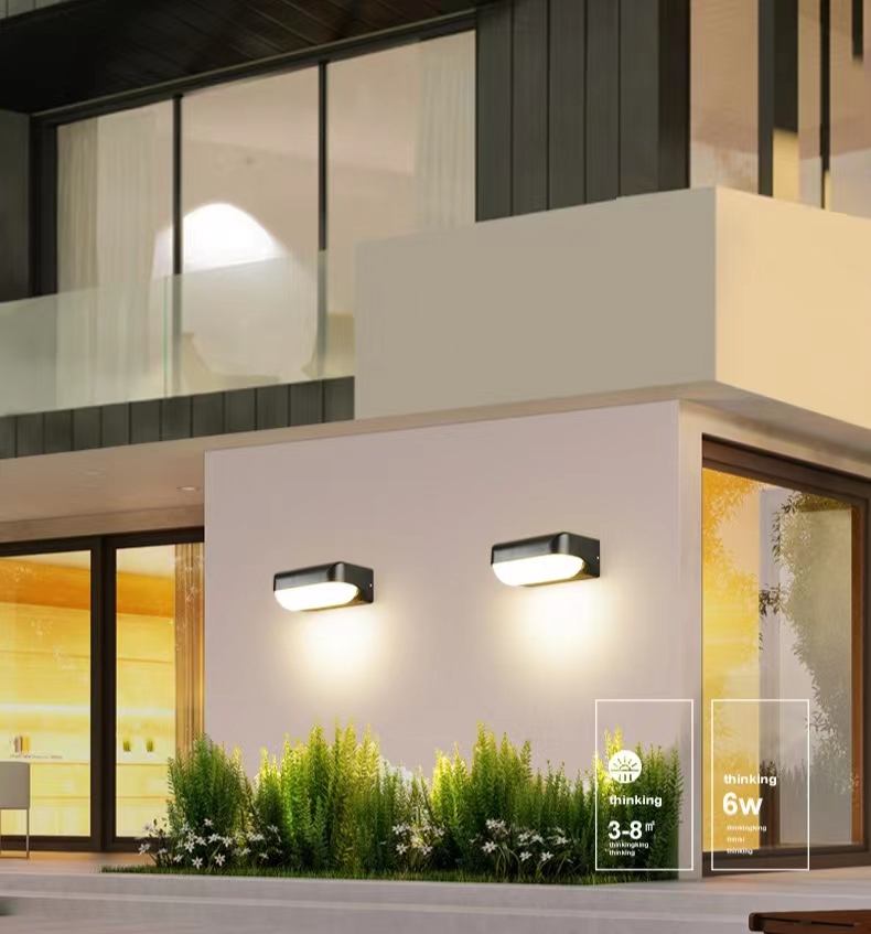 Lampada da parete per esterni a LED da 12 W. Applique da parete a led impermeabile, semplice corridoio, scale, luce da cortile, applique da parete per balcone, super luminosa