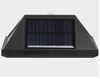 La migliore scala da giardino per esterni impermeabile IP67 energia solare 4 lati illuminazione lampada da parete sensore di movimento 100LED luce solare a LED