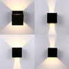 Applique da parete a Led quadrate Corridoio corridoio esterno Lampada dimmerabile multicolore Up Down con sensore di movimento per parete KTV Bar Camera da letto