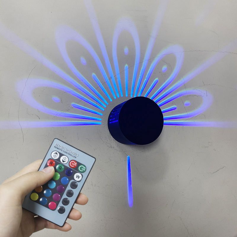 Nuovo RGB da 3 W con controller Remote Touch Illuminazione nordica colorata per applique per feste in camera da letto