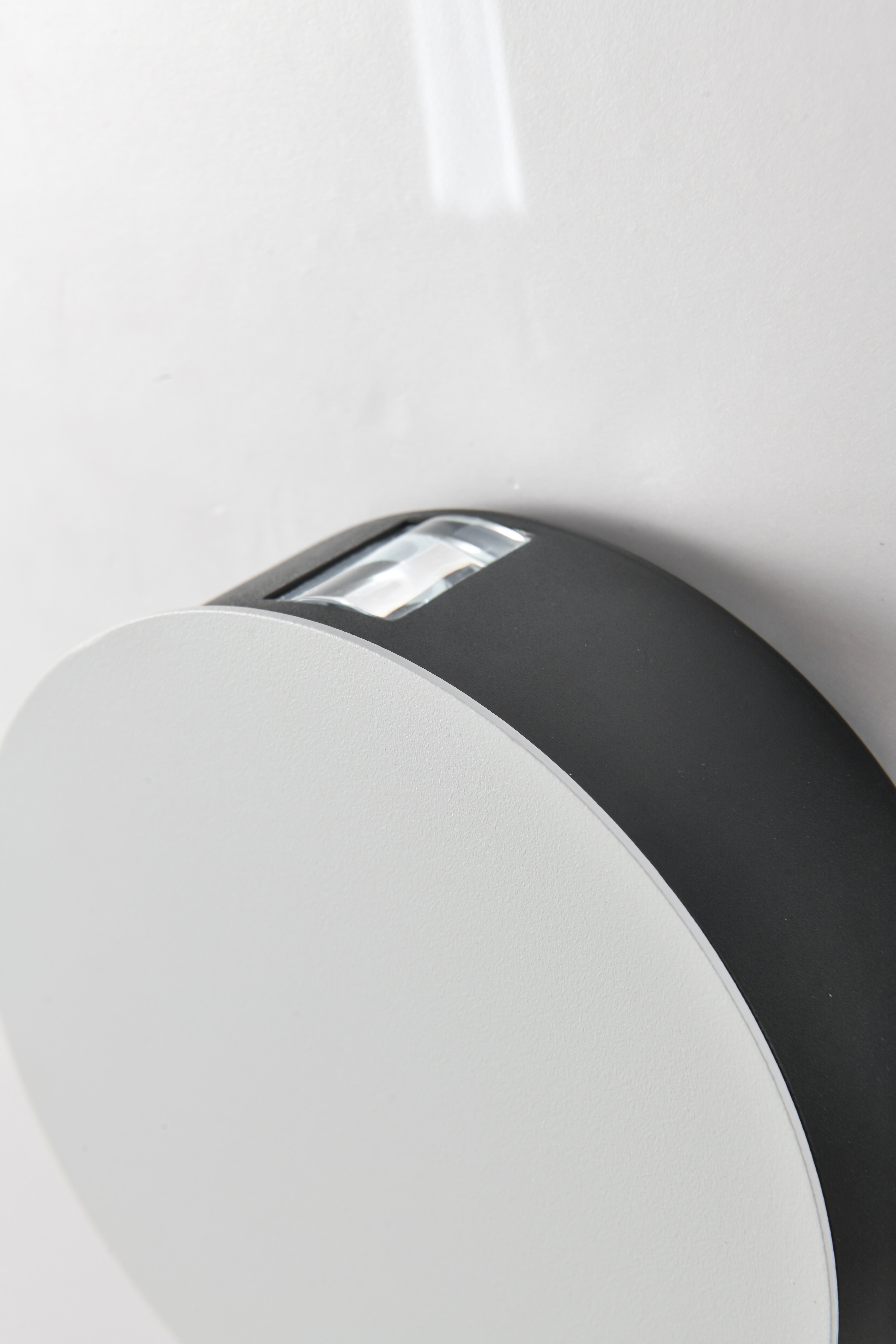6W LED Lampada da parete per interni Lampada da parete circolare Lampada da parete luminosa a quattro lati con telecomando Lampada da parete Decorazione Luce Bianco caldo / Luce bianca fredda Camera da letto Soggiorno 