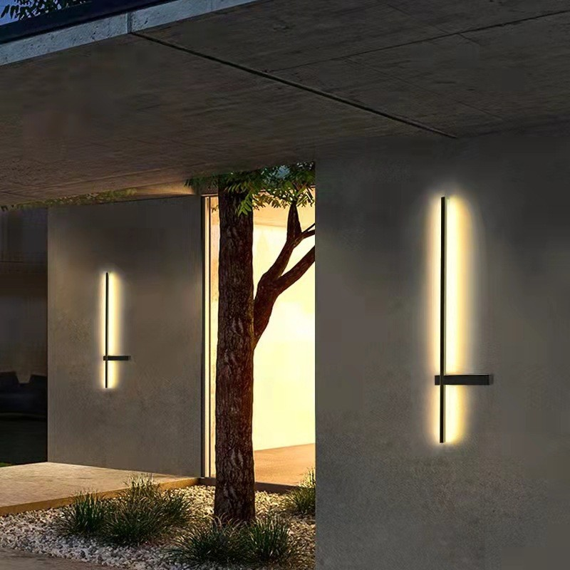 Lampada da parete esterna impermeabile per scale da giardino Corridoio da parete per esterni Lampada da parete per porta Villa Club Luci da bar Illuminazione per interni