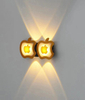 Lampada da parete impermeabile per esterni da 6W Lampada decorativa a forma di mela Lampada da parete a luce notturna a LED Lampada da parete moderna su e giù per giardino