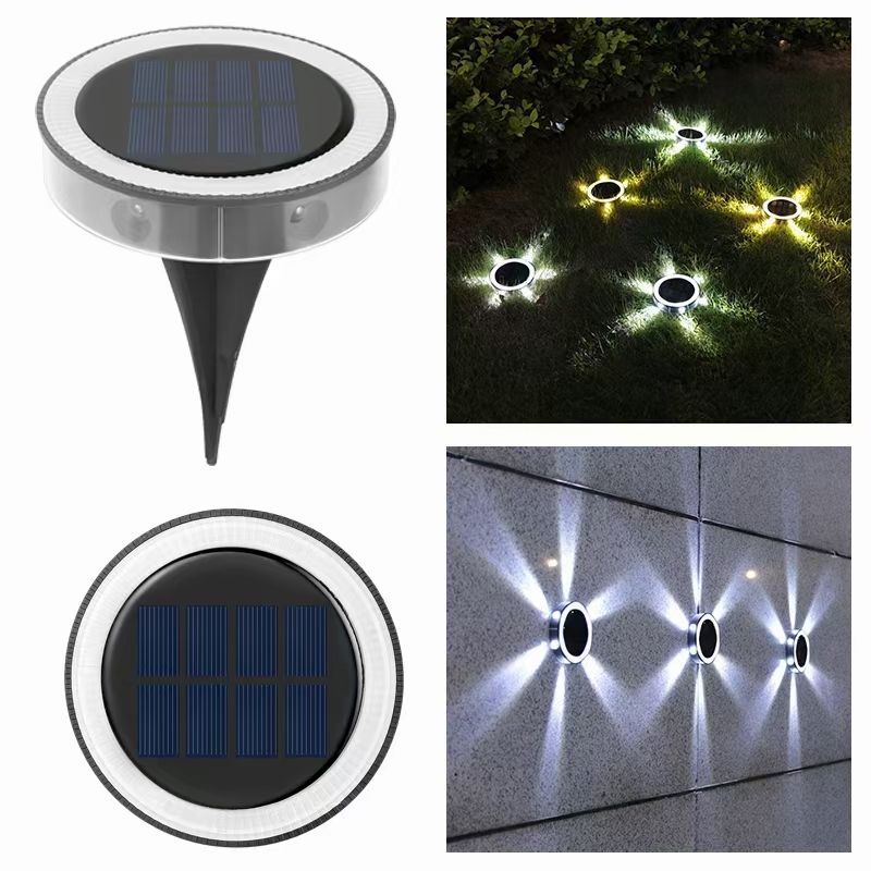 LED Solar Power Disk Light Outdoor Garden Solar Underground Light Deck Light Spotlight Sepolto Lampada a Led Solare Decorazione del Giardino