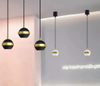 Lampadario di cristallo a LED Lampadario moderno Lampadario per sala da pranzo Lampadario ad anello per soggiorno Lampada a sospensione Lampadario di cristallo stile illuminazione decorativa