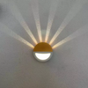 Lampada da parete moderna creativa rotonda a forma di stella, illuminazione per interni
