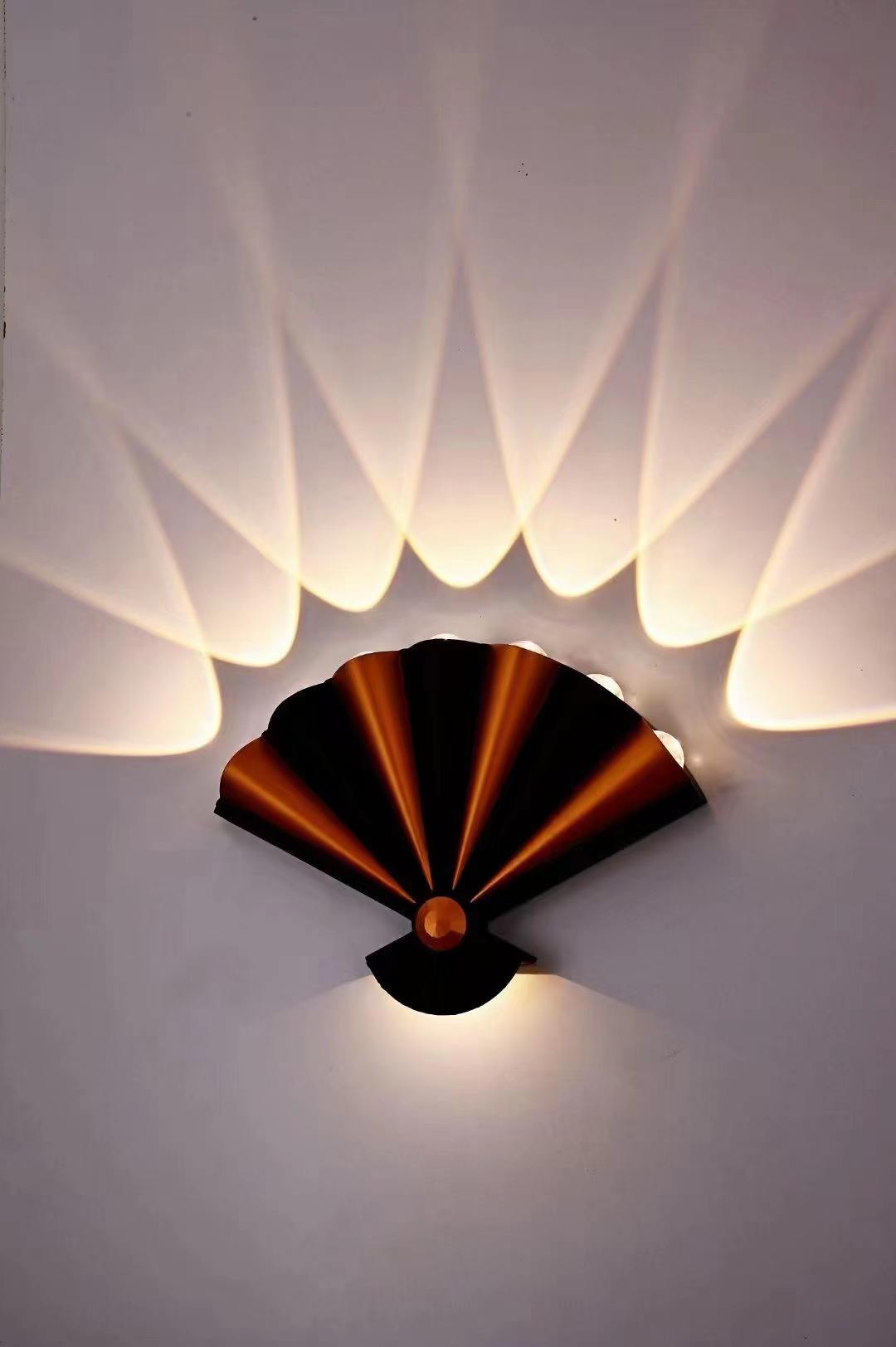 New Style 8W Black Gold Nordic Personalità Lampada da parete Semplice Led Soggiorno Sfondo Lampada da parete rotonda Hotel Minimalista