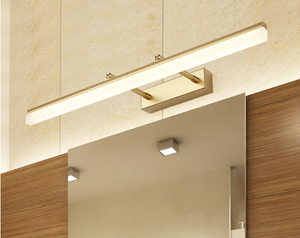 Luci a LED Fari a specchio in alluminio Lampada da parete per interni a tre temperature di colore orientabili da 9 W orientabili