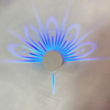 Creative Peacock Projection Lamp Remote Touch RGB Colorful Led Background Night Light Animal Wall Light Home Deco per camera da letto
