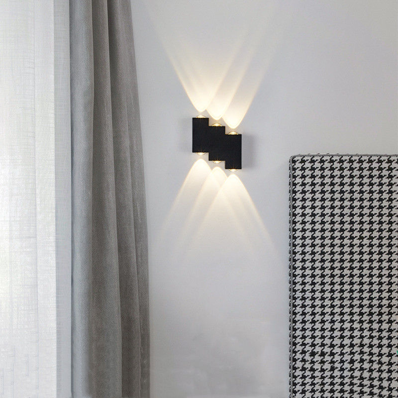 Lampada da parete per scale impermeabile a luce decorativa a LED 4 e moderna luce notturna per esterni Lampada da parete a LED per esterni Parete impermeabile
