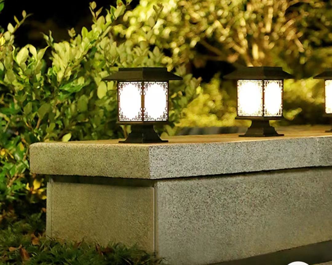 5LED lampada da cortile solare lampada da giardino lampada da giardino lampada solare da giardino traliccio per esterni decorazione della luce della stanza antica in stile americano 
