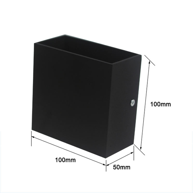  Lampada da parete COB 6W lampada da parete su e giù lampada da parete orientabile lampada da parete quadrata lampada da parete 10 * 10 * 5 