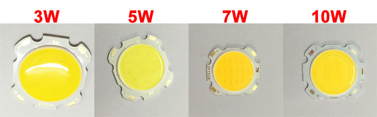 Sorgente luminosa COB all'ingrosso in fabbrica 10-50W indice di visualizzazione ad alta potenza ad alta potenza evidenziare perline lampada COB luce bianca luce gialla