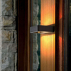 LED Portico Luce Impermeabile Esterna 6W 12W Lampada da parete in alluminio nero Giardino Cortile Corridoio Balcone Sconce Light AC110V / 220V