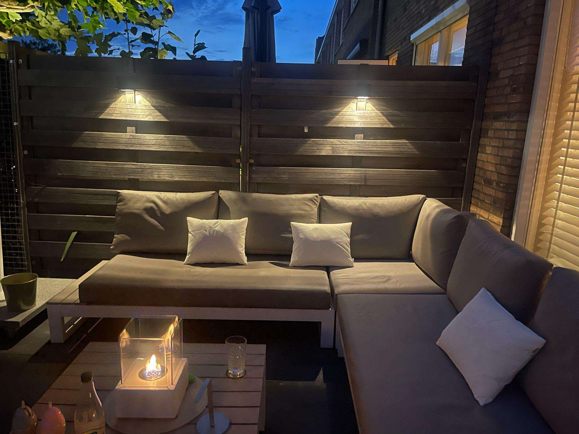 LED solare per esterni controllo della luce induzione decorazione del cortile applique da parete per recinzione solare semicircolare lampione a risparmio energetico