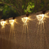 Lampada solare a LED bianca calda per scale Luci da giardino per esterni Impermeabile Energia solare Balcone Decorazione luminosa per recinzione per scale patio