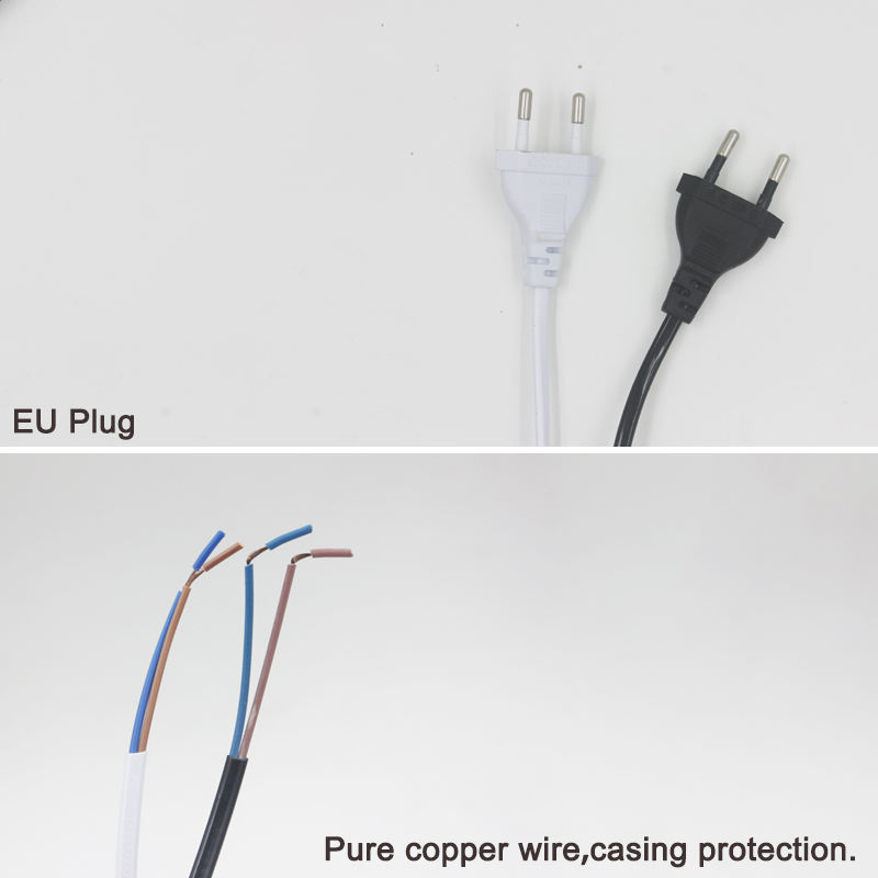 Cavo di linea da 1,8 m 303 On Off Cavo di alimentazione per lampada a LED con interruttore a pulsante Spina europea Commutazione della luce