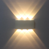 Illuminazione a conchiglia bianca nera nordica IP65 alluminio impermeabile per interni esterni interni scale comodino arredamento camera da letto lampada da parete a LED