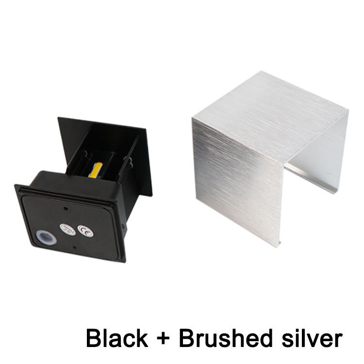 IP65 impermeabile 6W lampada da parete a led per esterni per interni lampada da parete moderna in alluminio orientabile da superficie a cubo a led per portico da giardino